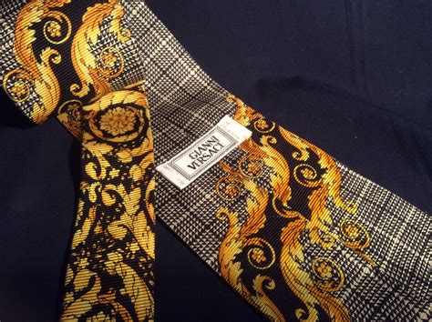 versace silk tie|Versace ties for men.